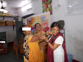 Holi celebration with Umeed beneficiaries.