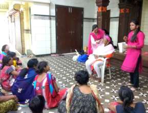 Umeed women attending beauty training sessions