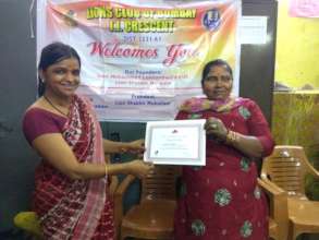 beneficiary receiving certificate of participation