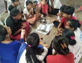 an interactive sessions on menstrual hygiene