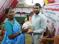 Ration distribution for Umeed beneficiaries