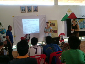 HOPE trustees presenting to all the young adults on the program