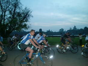 Daylight breaking as the race starts