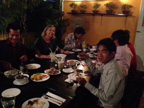 Dinner with six YAs living independently