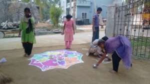 Celebrating Pongal with colours