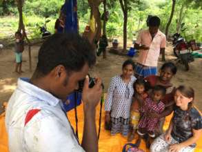 Team working in the field