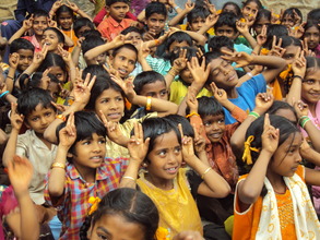 Children at one of the community centres