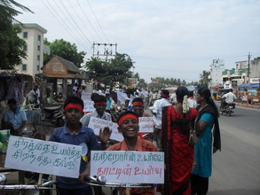 Children campaigning for child rights