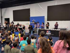 FTC Team leading a workshop at an FLL Explore fest