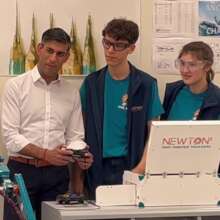 The British PM with our FRC Team
