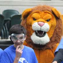 FTC Eastern Team member with Mascot