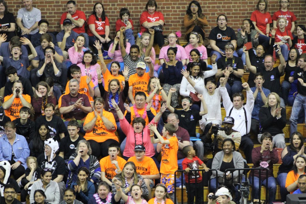 Excited spectators