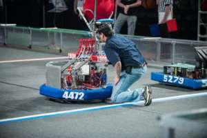 FRC team bot on the field