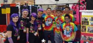 Team Evil Purple Socks and Team Blockheads