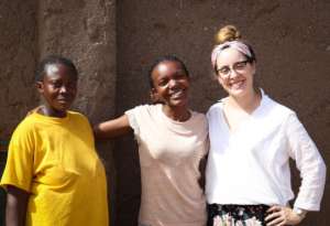 Ava, to the right, Facilitator of "Eva Products"