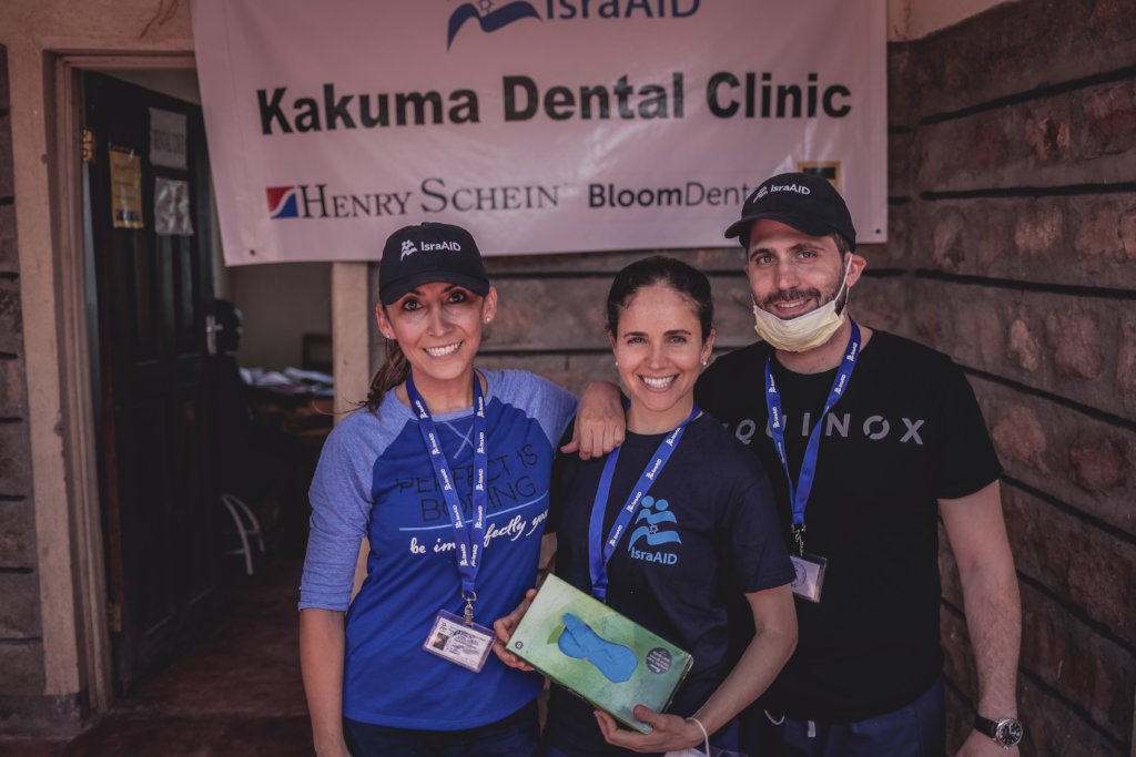 The visiting dentists. Photo: Lior Sperandeo