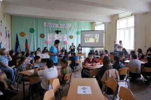 While waiting for team #8 to arrive.