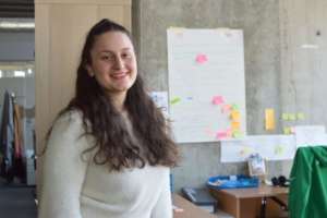 Karina at Teach For Bulgaria's office