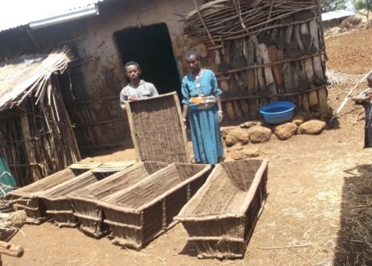 Hives can be made locally, ensuring sustainability