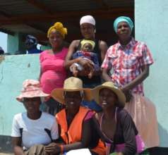 Anna with friends and family