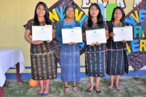 The four graduates from Chuiquel