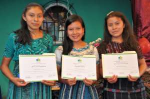 The three graduates from Concepcion