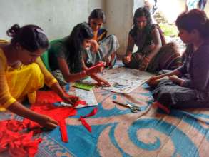 Sewing class in the community