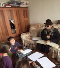 Shaip teaching students at their homes