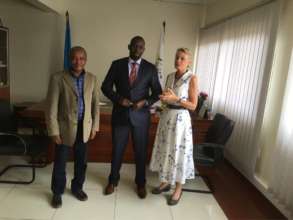 (L-R) Dilly, Director General of the REB and Katy