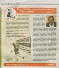 article in Mwananchi
