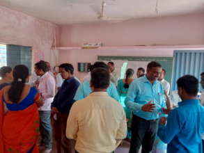 Teachers participating in Carousel activity.