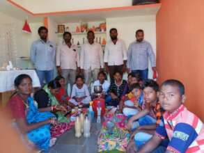 some of the children leaning