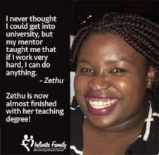 Zethu Completing her Teaching Degree