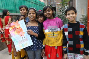 Girls at Aarushi Home