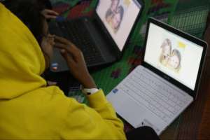 Working on the new laptops