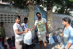 De-Addiction Cloth distribution for homeless