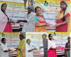 Distribution of cloths to the needy