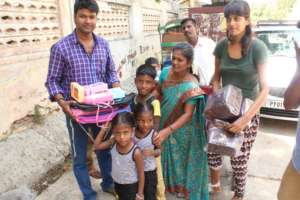 Providing stationary for the children