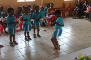 children showing off traditional dance skills