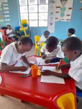 Nkanini NCP children learning about colors.