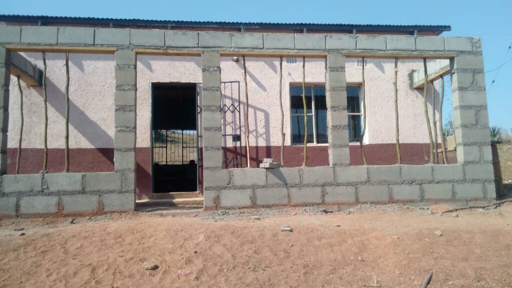 Lamgabhi NCP veranda construction underway