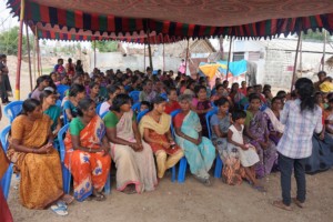 May day celebrations in a Slum