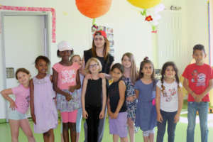 Some kids in Munich having a short posing break!