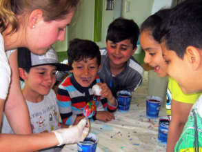 Fun with easter egg paintings