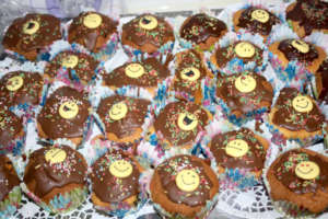 Our kids baked birthday muffins for their friends