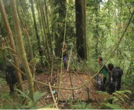 A hunting camp (now destroyed)