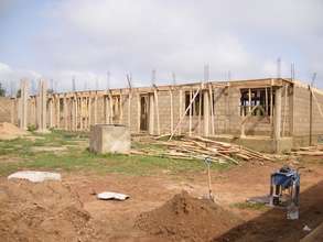 Dining hall under construction