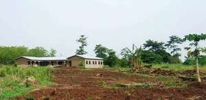 The school under construction