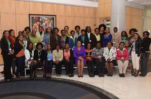 Mrs Machel and the Graca Machel Scholars 2012