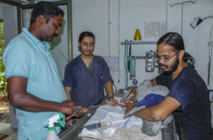 Fluids being administered with supportive care